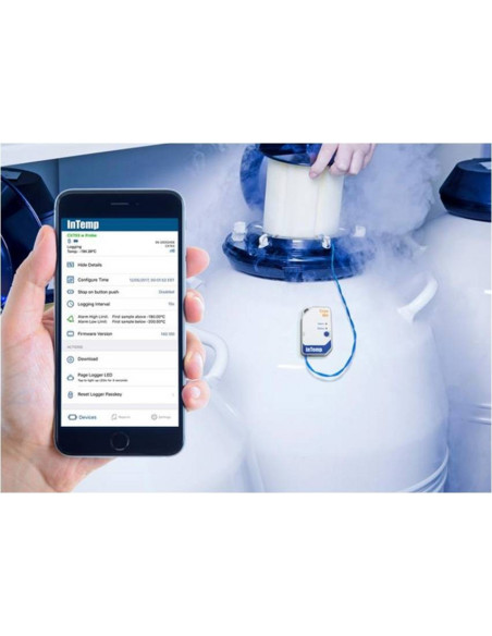 CX702 InTemp Cryogenic Logger  (-200° to 50°C) Single Use Data Logger