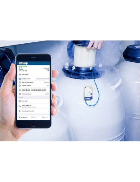 CX703 InTemp Cryogenic Logger (-200° to 50°C) Multiple Use Data Logger