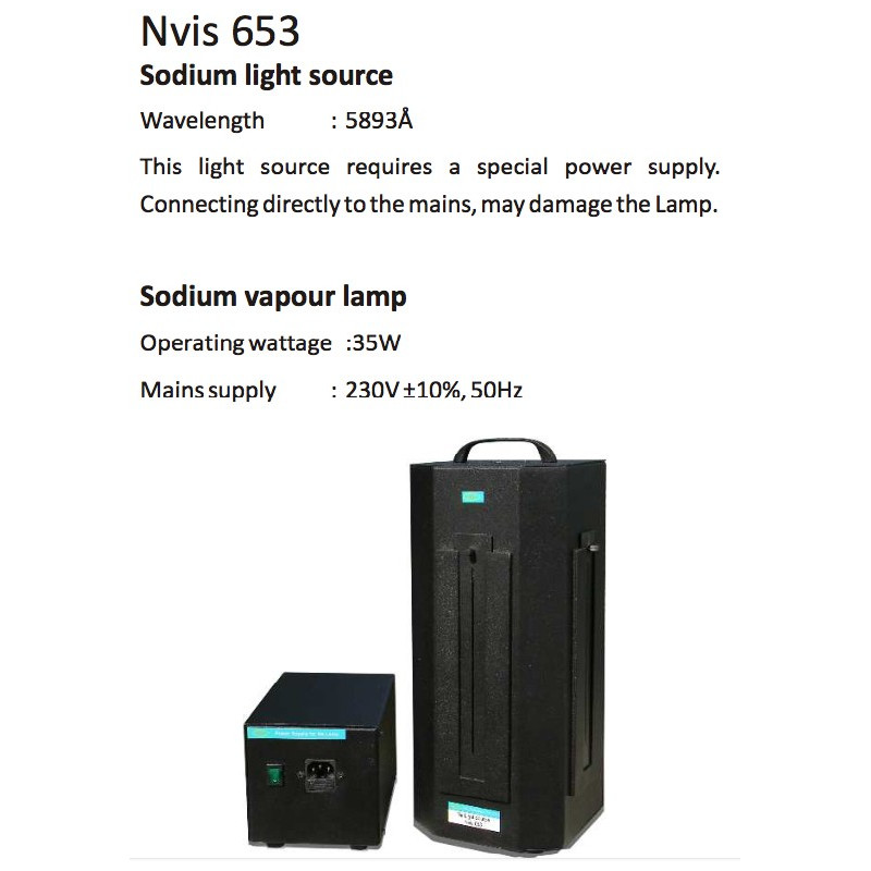 Nvis 653 Fuente de Luz de Sodio