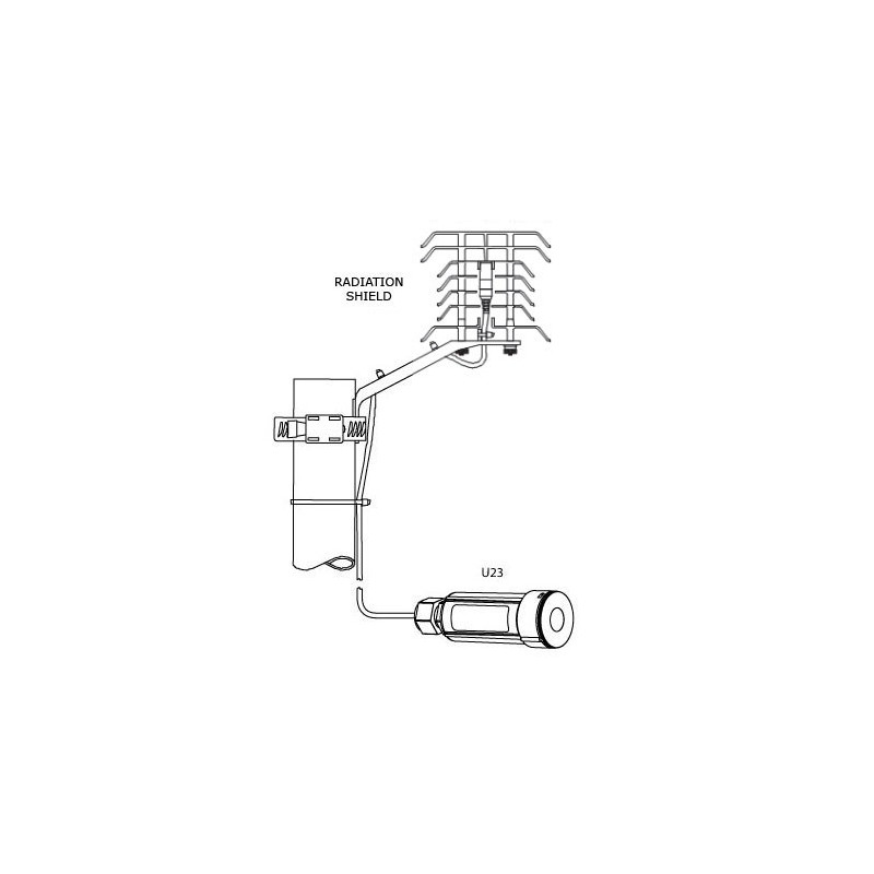 U23-004 Data Logger HOBO (2 canales) Temp. Int./Ext.