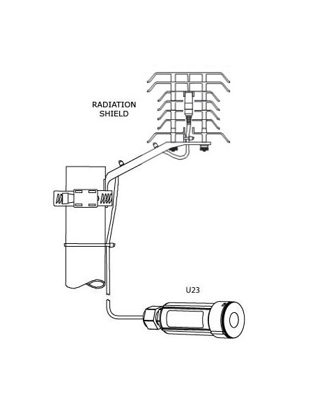 U23-004 Data Logger HOBO (2 canales) Temp. Int./Ext.