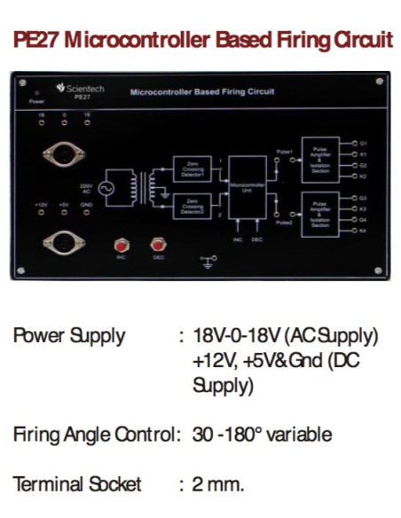 Optional Firing Circuit - PE27 Microcontroller Based Firing Circuit