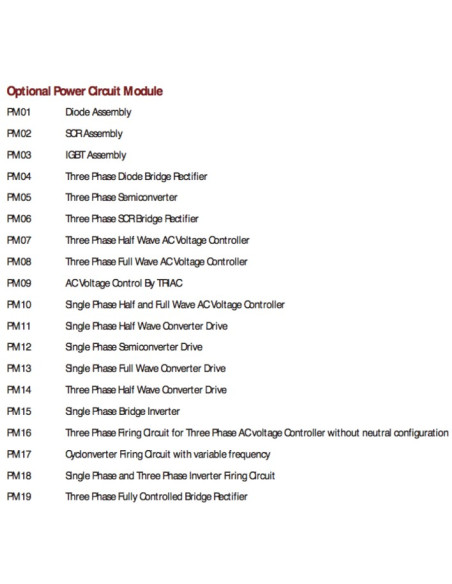 Optional Power Circuit Module
