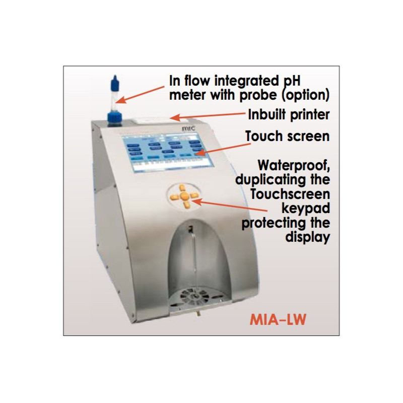 MIA-LW Analisador Automático de Leite Ultra-Sônico