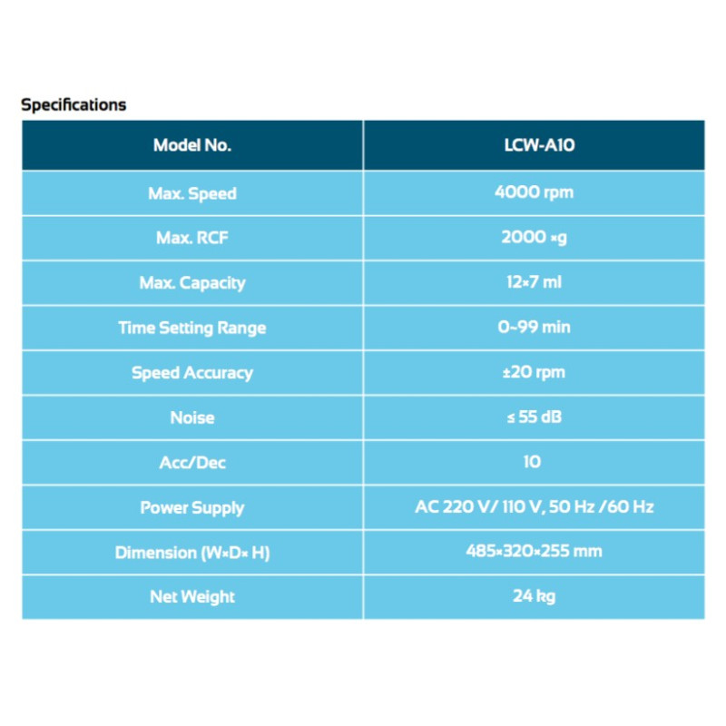 LCW-A10 Cell Washing Centrifuge