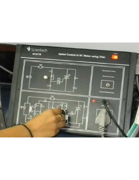Scientech2715 Plataforma para el Control de Velocidad del Motor de AC con TRIAC