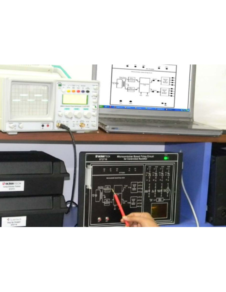 Scientech2716 Plataforma para Microcontrolador Circuito de Disparo Base con Rectificador Controlado