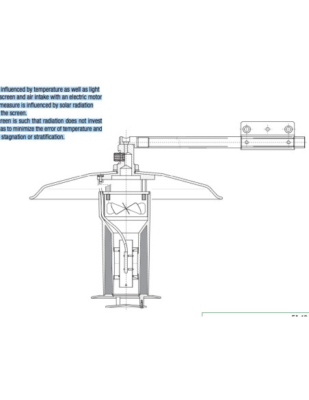 HD 9006 Sonda de Temperatura de Aire Aspirado con Pantalla de Protección