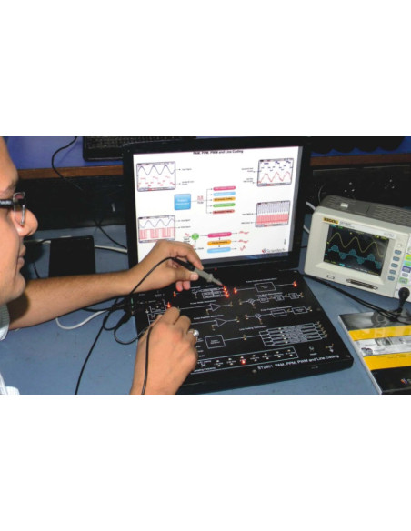 Scientech2801 TechBook para Técnicas PAM, PPM, PWM y Codificación de Línea