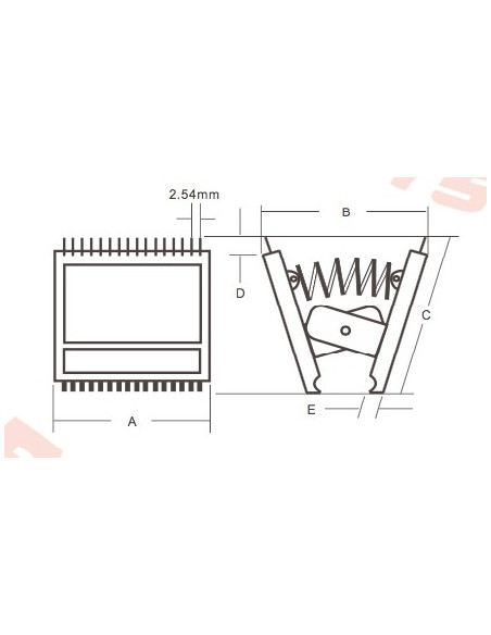 ITC-36A 36 Pin IC Test Clip