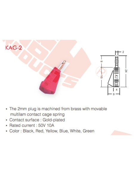 KAG-2 (Enchufe de 2 mm)