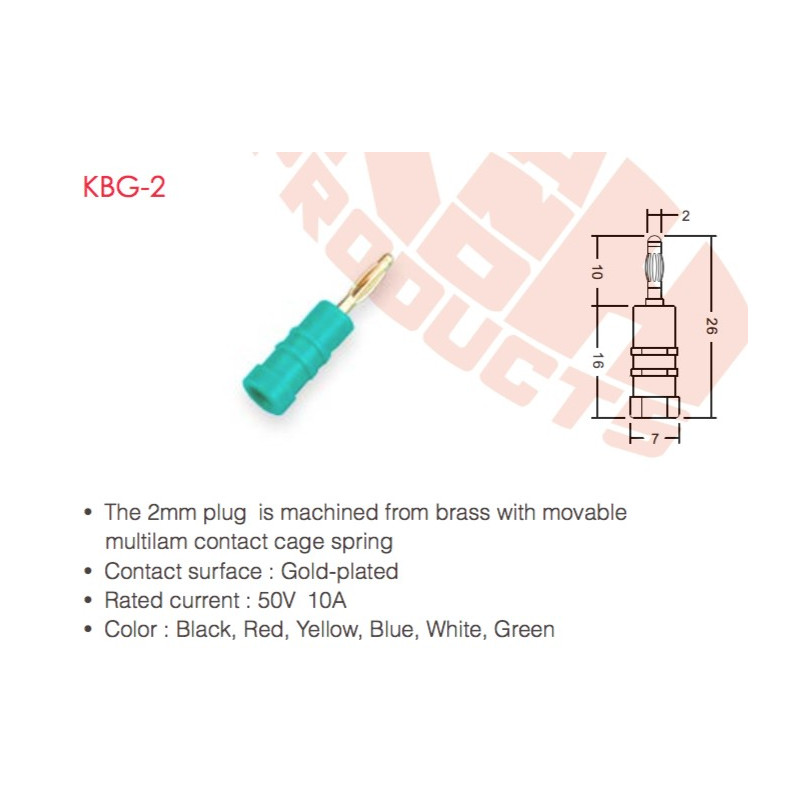 KBG-2 (Enchufe de 2 mm)
