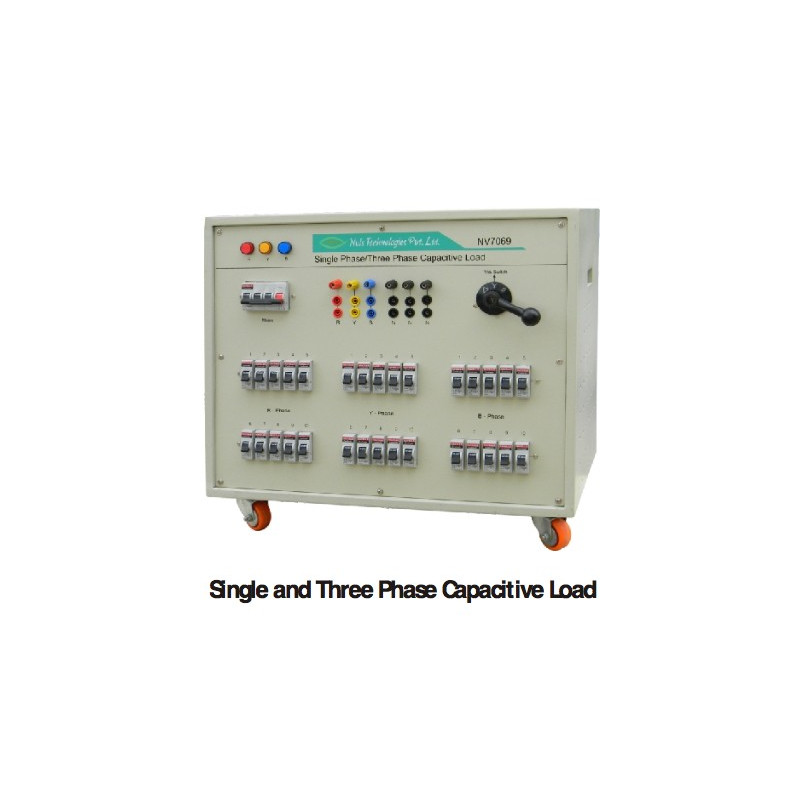 Carga capacitiva simple y trifásica (opcional)