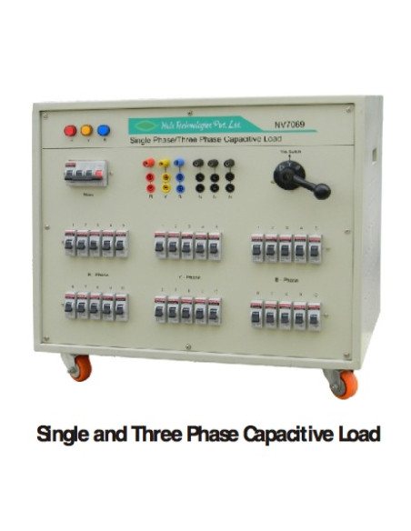 Carga capacitiva simple y trifásica (opcional)