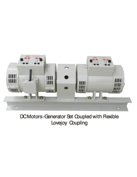 DC Motors -Generator Set Coupled with Flexible Lovejoy Coupling