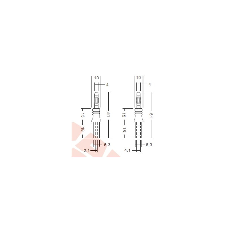 KDN-42 / KDN-44 (Adaptadores Interconexión entre 2 mm y 4 mm)