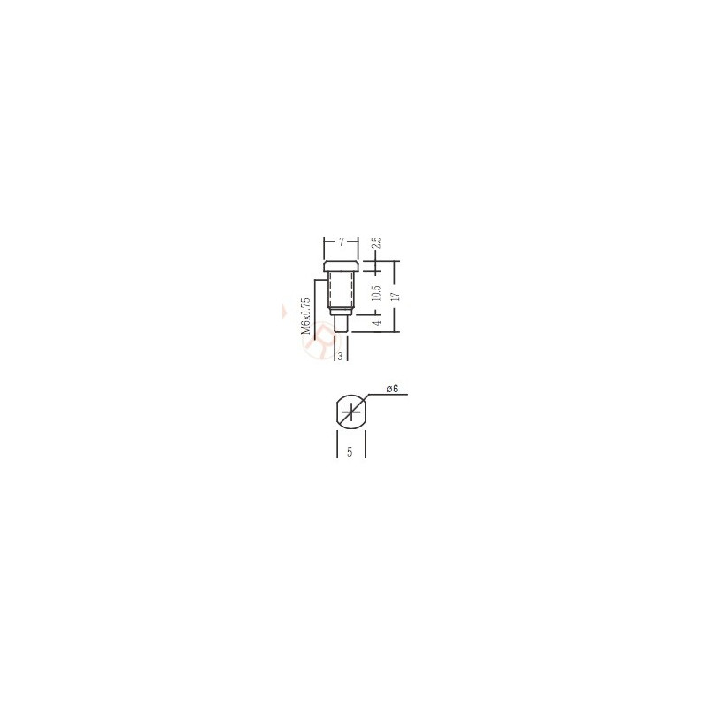 KPG-2A (2 mm Plug with 6 x 5 mm Mounting Hole)