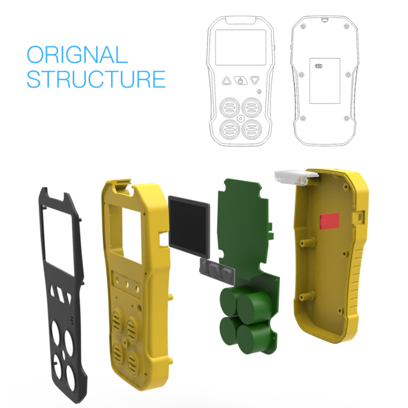 AO-4A  Detector Multi-Gás 4 em 1
